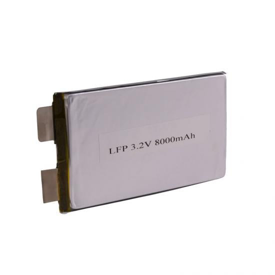 High Power 3.2V 8Ah Pouch Cell Lithium Ion Phosphate Battery Cell 3.2V 8Ah