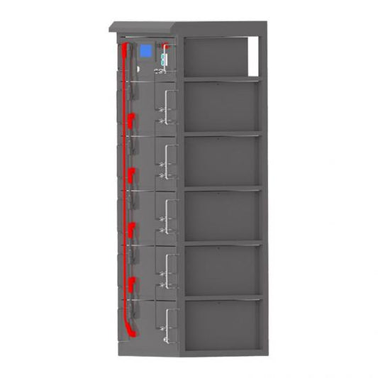 51.2KWH High Voltage Cluster Lithium Battery LiFePO4 51.2V 280Ah