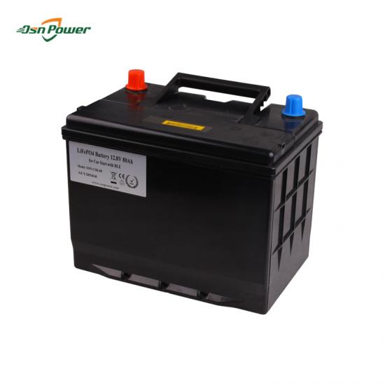 Lightweight 12V 80Ah Lithium Automotive Battery For Car Starting
