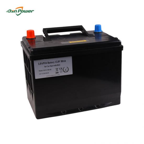 Lightweight 12V 80Ah Lithium Automotive Battery For Car Starting