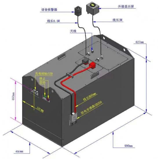 FREY 48V 420Ah Lifepo4 Battery Pack For Electric Forklift