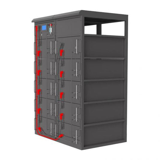 51.2KWH High Voltage Cluster Lithium Battery LiFePO4 51.2V 100Ah