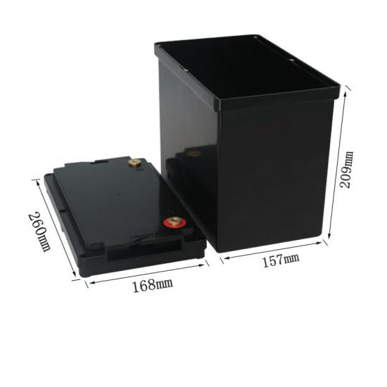 12V 80Ah 90Ah 100Ah 120Ah 24V 40Ah 50Ah 60Ah LiFePO4 Plastic Battery Box Ion Lithium Battery Case