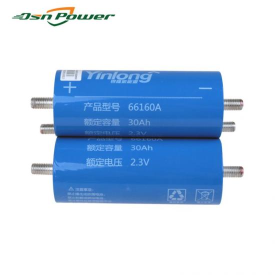 YINLONG Rechargeable Lithium Titanate Battery Lto CELL 30Ah LTO Battery Solar System 2.3V 30Ah LTO Battery