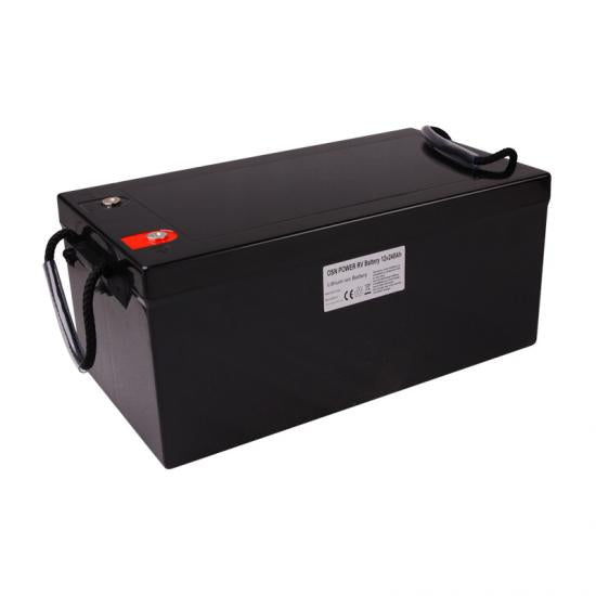 Deep Cycle LiFePO4 Battery 12V 250Ah Lithium Leisure Battery With Display