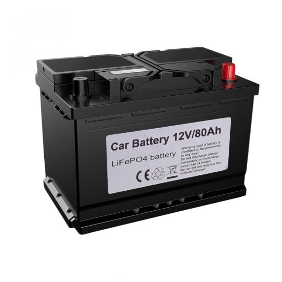 Lightweight 12V 80Ah Lithium Automotive Battery For Car Starting