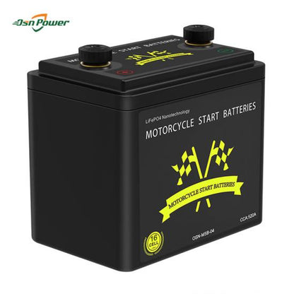 OSN POWER 12V 10Ah Motorcycle Starter Lifepo4 Battery Pack With Smart BMS，Bluetooth