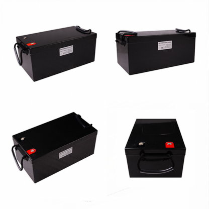 Deep Cycle LiFePO4 Battery 12V 250Ah Lithium Leisure Battery With Display