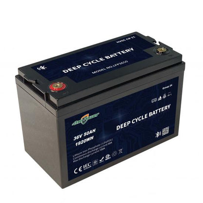 Lithium Ion Phosphate Battery Deep Cycle 36V 50Ah Lifepo4 Battery Pack For Marine Automobile Starting Energe Storage System